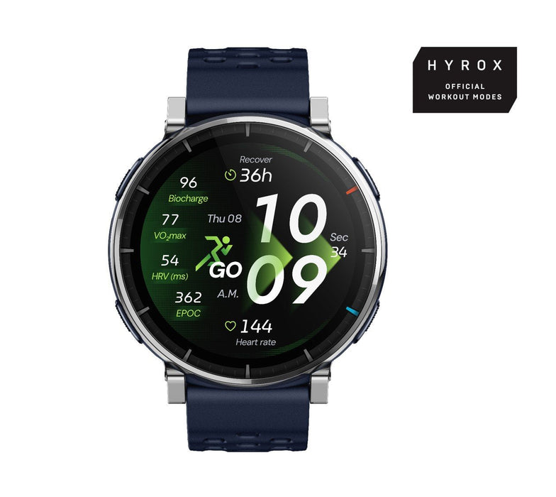 Smartwatch Amazfit Active 3 Premium Dark Azul  Hyrox-Modus