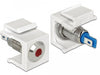 EAN 4043619864331 - DeLOCK 86433 conector Keystone LED Azul, Rojo, Acero inoxidable, Blanco imagen 1