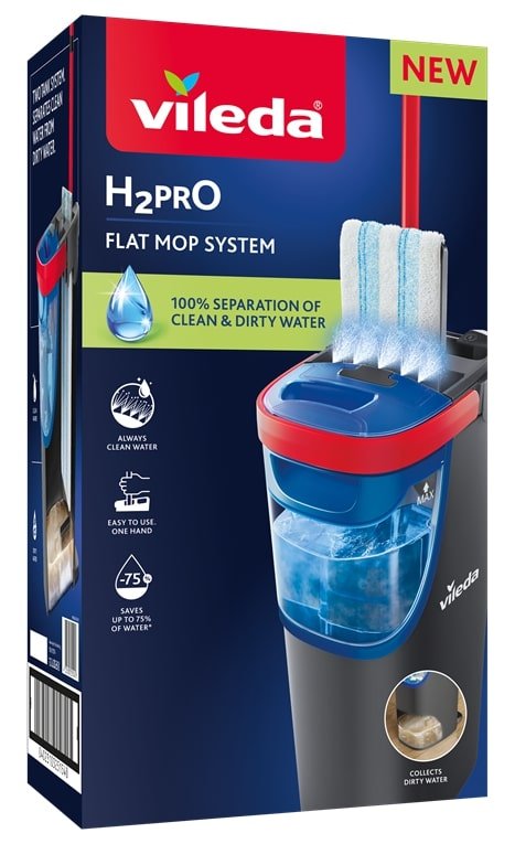 EAN 4023103251540 - Vileda 4023103251540 fregona Microfibra 1200 ml Húmedo Negro, Azul imagen 1