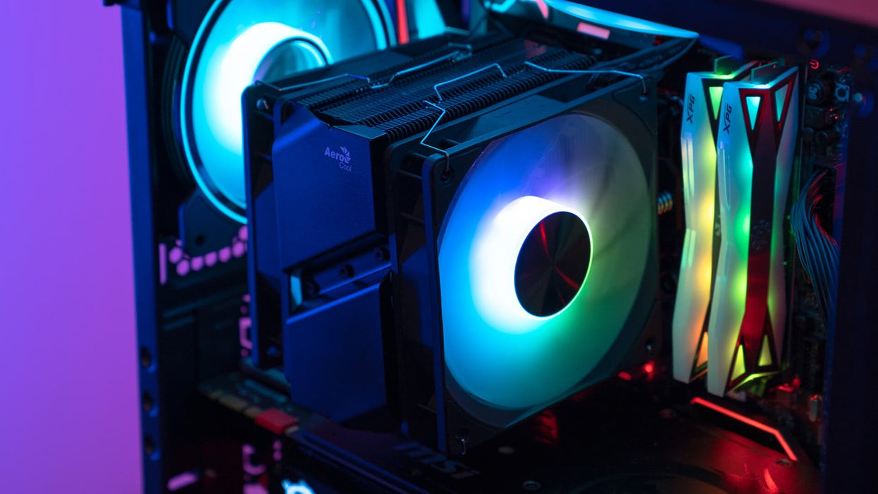 Ventilador Procesador Aerocool Rime 4 Dual Rgb (Negro)