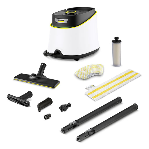 EAN 4066529129338 - Kärcher SC 3 Deluxe Textile Edition Limpiador a vapor de cilindro 1 L 1900 W Negro, Blanco imagen 1