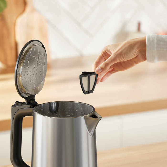 EAN 3045387297558 - Tefal Selection KI871DE0 tetera eléctrica 1,7 L 1500 W Negro, Acero inoxidable imagen 9