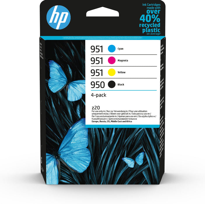Tinta Original Hp 950 + 951 Cian Magenta Amarillo Negro