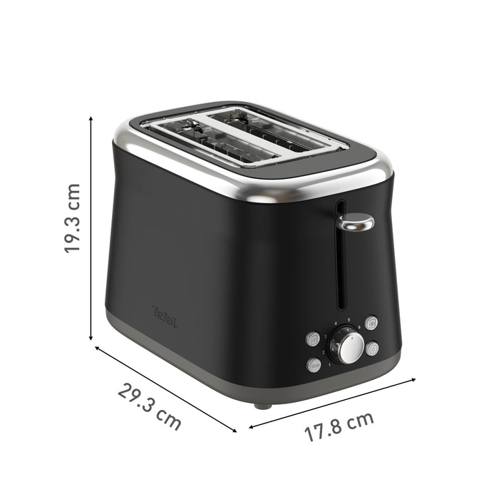 Tefal Tt7208e0 Collection Retro Toaster, 850 W, Black