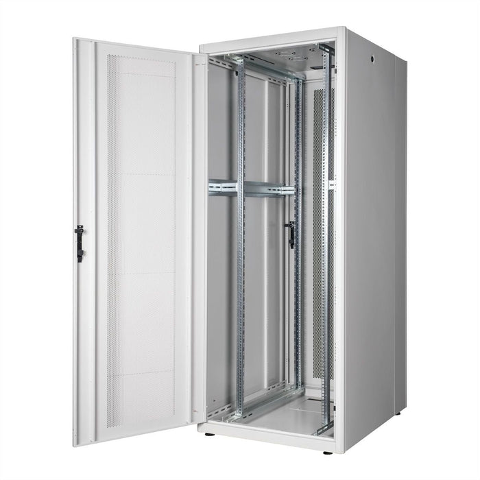 Roline 19-Zoll Serverschrank Basic 42 He, 800x1000 Bxt Perforiert Grau