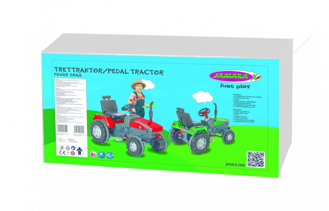 EAN 4042774460532 - Jamara Pedal Tractor Power Drag Correpasillos con forma de tractor imagen 2