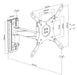 EAN 4015867197004 - Equip 650106 soporte para TV 106,7 cm (42") Aluminio, Negro imagen 3