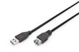 EAN 4016032283355 - Digitus AK-300203-018-S cable USB USB 3.2 Gen 1 (3.1 Gen 1) 1,8 m USB A Negro imagen 1