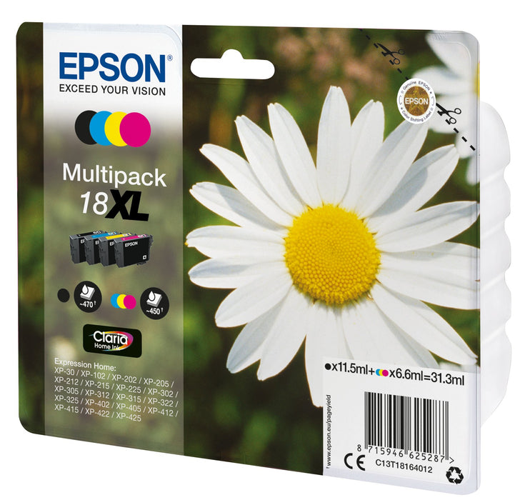 EAN 8715946625294 - Epson Daisy C13T18164022 cartucho de tinta 1 pieza(s) Original Negro, Cian, Magenta, Amarillo imagen 1
