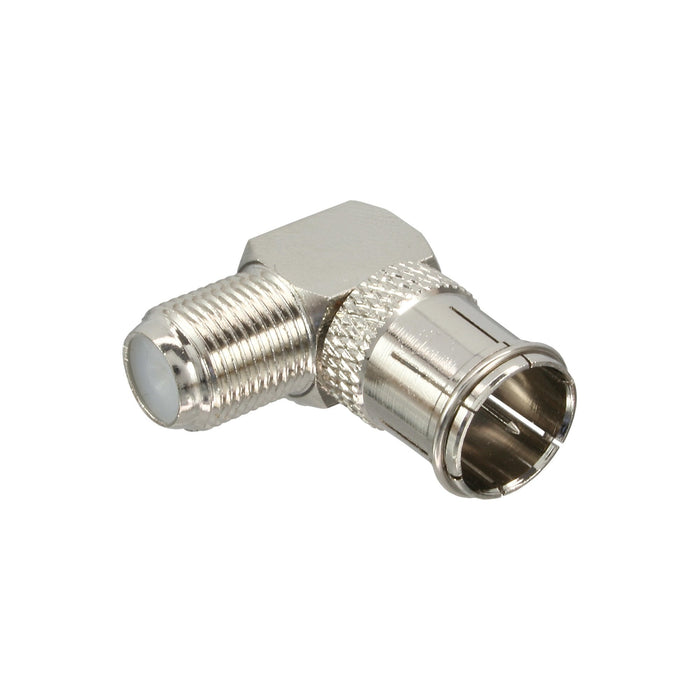 Adaptador Inline F-Quick Macho Sat A F Hembra Sat En Ángulo