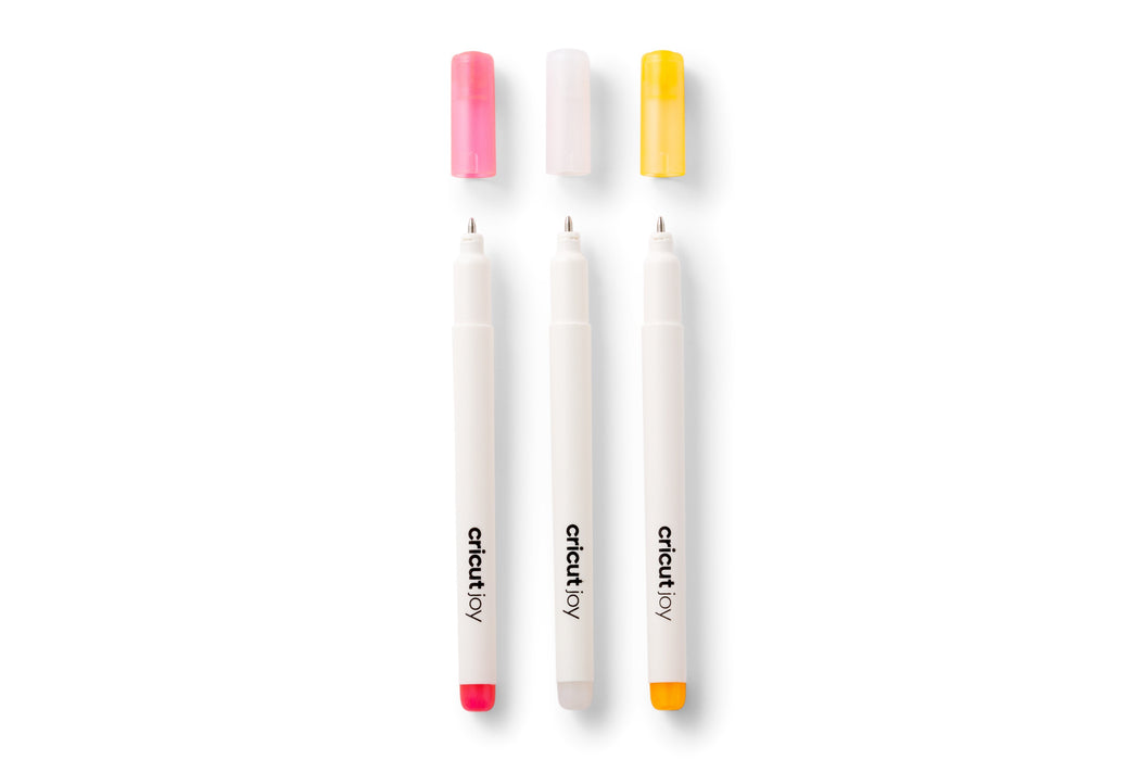 Cricut 2009380 Bolígrafo De Gel Bolígrafo De Gel Con Tapa Naranja, Rosa, Blanco 3 Pieza(S)