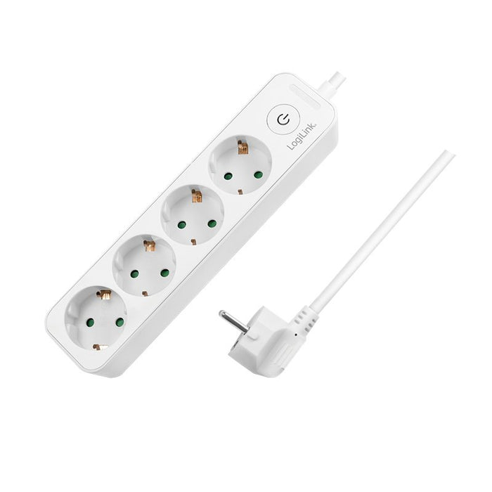 EAN 4052792057775 - LogiLink LPS245 base múltiple 1,5 m 4 salidas AC Interior Blanco imagen 1