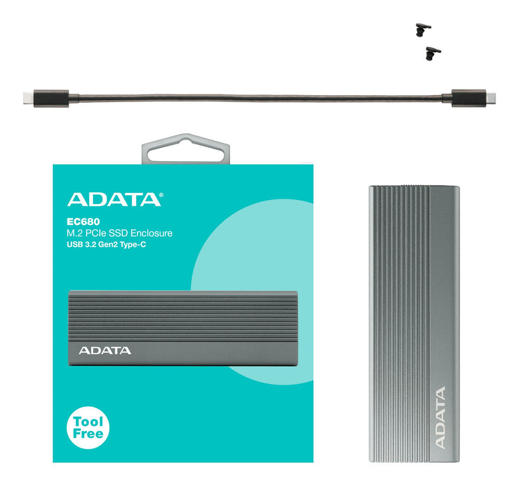 EAN 4711658152527 - ADATA EC680 Caja externa para unidad de estado sólido (SSD) Gris M.2 imagen 7