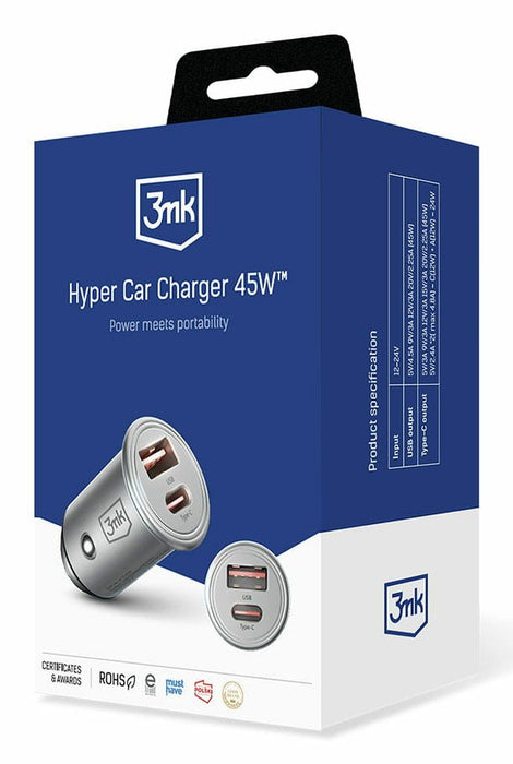 EAN 5903108527231 - 3MK Memo Hug Teléfono móvil, Portátil, Tableta Acero inoxidable USB Carga rápida Auto imagen 9