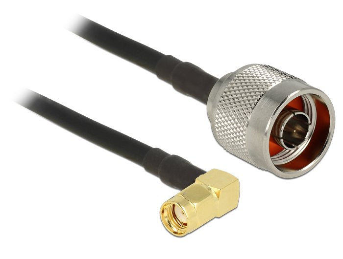 Delock Cable De Antena N Macho > Rp-Sma Macho 90° Cfd200 0