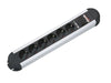 EAN 4016514013098 - Bachmann 331.010 base múltiple 1,75 m 6 salidas AC Interior Aluminio, Negro imagen 2