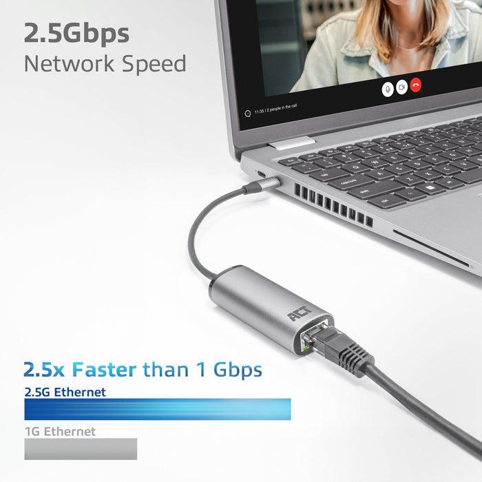 Adaptador Act Connectivity Usb C A Rj45 Ethernet 2.5gb