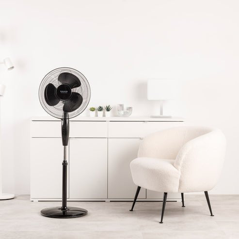 Pae Ventilador Pie Redondo Taurus Greco 16cr Elegance 40cm 45w 3vel 944679000