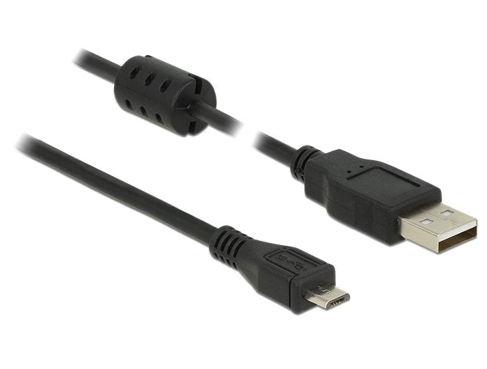 EAN 4043619849017 - DeLOCK 1m, USB 2.0-A/USB 2.0 Micro-B cable USB USB A Micro-USB B Negro imagen 1