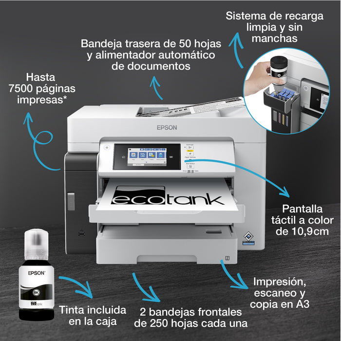 EAN 8715946690360 - Epson EcoTank ET-M16680 Inyección de tinta A3 4800 x 1200 DPI Wifi imagen 13