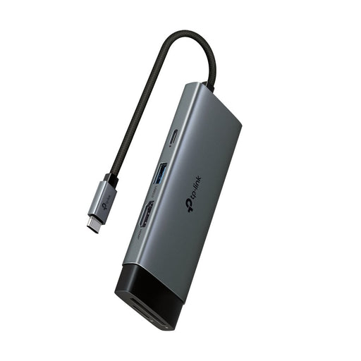 EAN 1210002607421 - TP-Link UH7021C hub de interfaz USB Tipo C 5000 Mbit/s Aluminio, Negro imagen 1