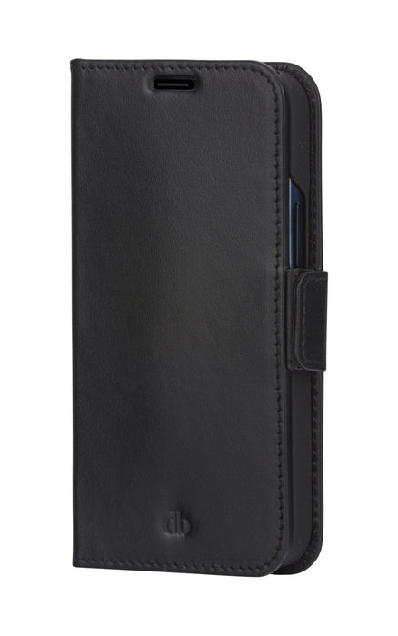 Dbramante1928 Copenhagen Slim Funda Con Tapa Para Teléfono Móvil Cuero De Grano Entero Negro Para Apple Iphone 13