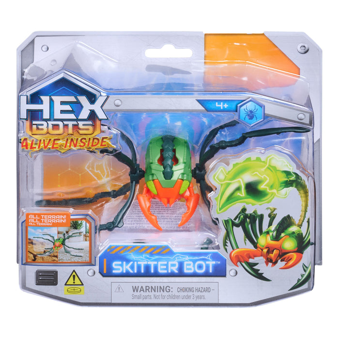 Spinmaster Hex Bots - Skitter Bot Spinne (Artículo Surtido, Un Figur) 6072914