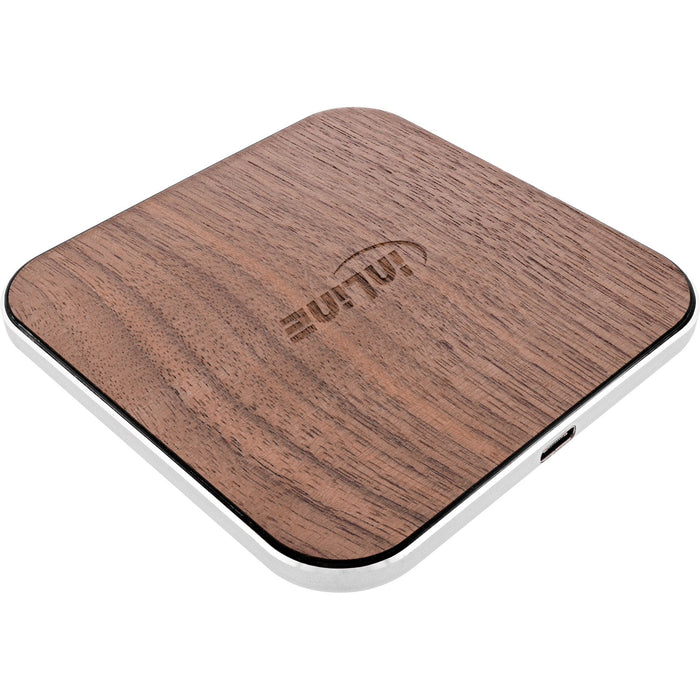 Inline® Qi Woodcharge, Smartphone Wireless Fast Charger, 5/7,5/10w/15w, Type C