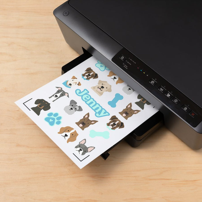 EAN 0093573545719 - Cricut Printable Waterproof Sticker Set Lámina de vinilo de transferencia térmica Vinilo de termotransfer imagen 3