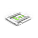 EAN 0745883638444 - Belkin B2B118 mueble y soporte para dispositivo multimedia Verde, Plata Tableta Carro para administración imagen 3