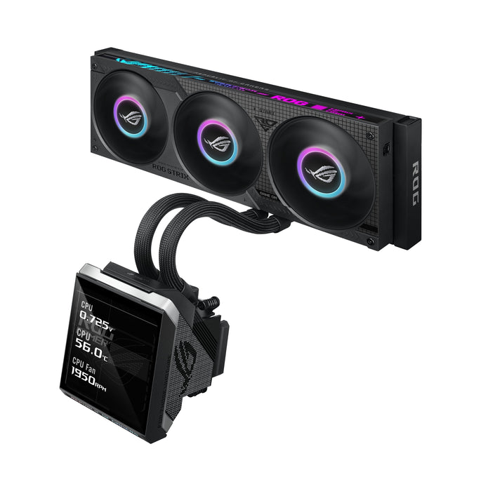 Refrigeración Liquida Cpu  Asus Rog Mrix Slc Iv 360 Argb Lcd Negro