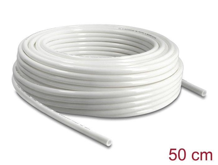 Manguera Neumática 12 X 8 Mm 50 M Rollo Blanco