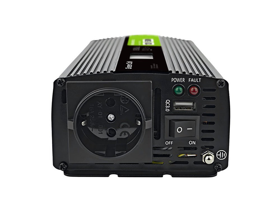 EAN 5904326374553 - Green Cell Przetwornica napicia PowerInverter LCD 12 V 500W/1000W Przetwornica samochodowa z wywietlaczem imagen 3