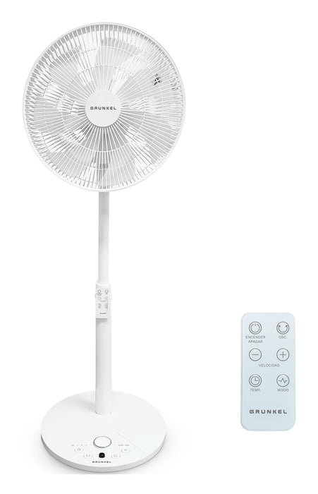 Ventilador De Pie Grunkel Fs-14t 25w 7 Aspas 35cm 12 Velocidades