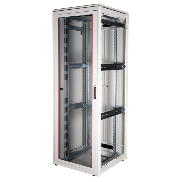 Roline 19-Zoll Netzwerkschrank Pro 47 He, 800x800 Bxt Glastr Grau