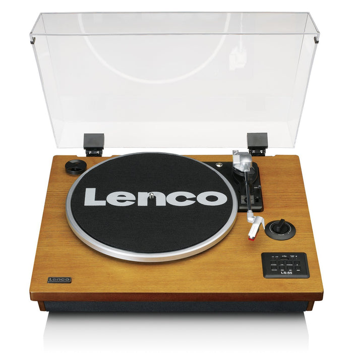 EAN 8711902066231 - Lenco LS-55WA tocadisco Tocadiscos de tracción por correa Madera Semiautomático imagen 1
