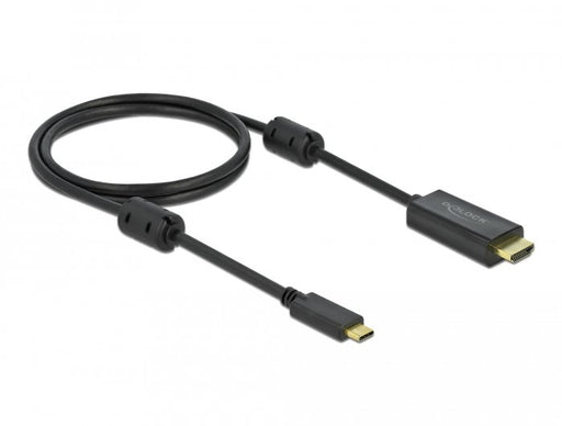 EAN 4043619859696 - DeLOCK 85969 adaptador de cable de vídeo USB Tipo C Negro imagen 1