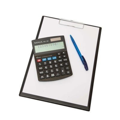 Maul Calculadora Comercial Mtl 700  Calculadora Con Funciones Comerciales  Pantalla De 12 Dígitos Con 2 Líneas  Función De Margen De Coste Incluida  Solar/Batería  Negro