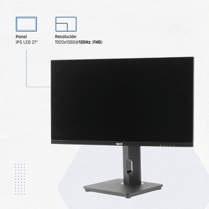 EAN 8435364319819 - iggual ML27FA pantalla para PC 68,6 cm (27") 1920 x 1080 Pixeles Full HD LED Negro imagen 9