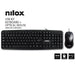 EAN 8436556148491 - Nilox KIT RATON ESP teclado Ratón incluido Universal USB QWERTY Español Negro imagen 1