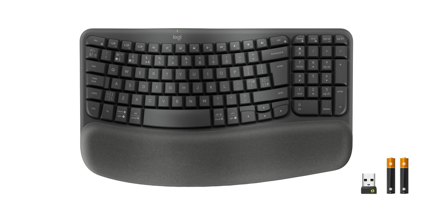 Logitech Wave Keys For Business Teclado Rf Wireless + Bluetooth Qwerty Inglés Del Reino Unido Grafito