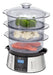 EAN 4006160830446 - Clatronic DG 3547 vaporizador 3 cesta(s) 800 W Negro, Acero inoxidable imagen 1