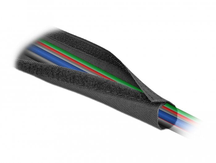 Delock Funda Con Cierre De Velcro 10 M X 20 Mm Negro