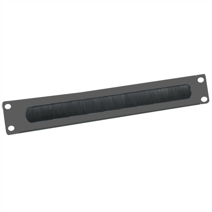 Value 19-Zoll-Cabledurchfhrung 2 He Mit Brstendichtung, Schwarz