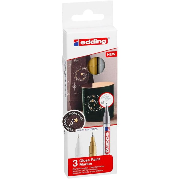 EAN 4057305020918 - Edding 780 Oro, Plata, Blanco 3 pieza(s) imagen 2