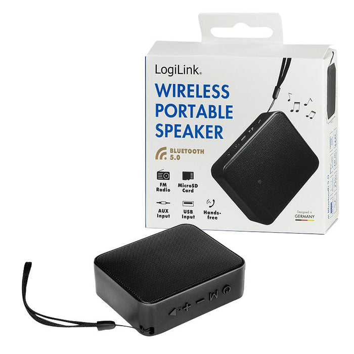 Logilink Altavoz Bluetoothr Kompakt, Negro