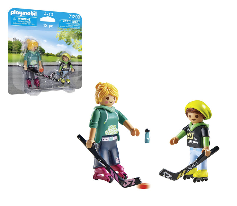 Playmobil 71209 Duopack Hocky Sobre Patrines Con Palos Y Disco.