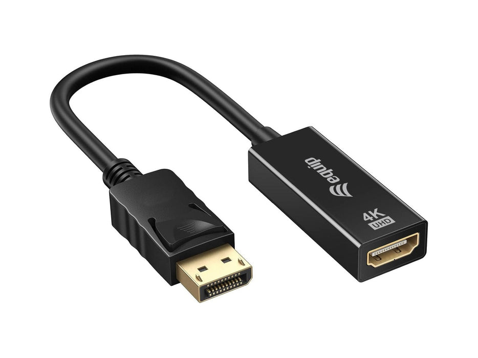 Cable Equip Hdmi->Displayport 1.2 4k/60hz H/M 0.15m Negro