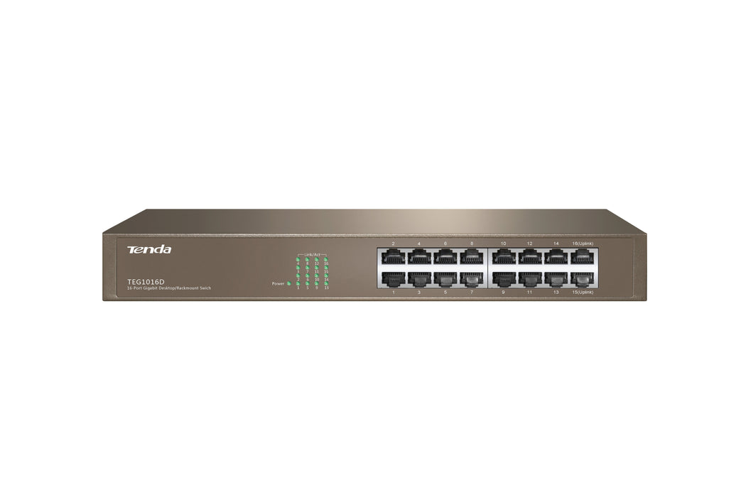 Tenda Switch 16 Puertos Gigabit Teg1016d 10/100/1000 Rack