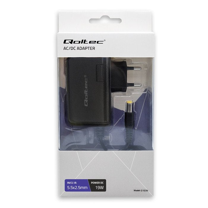 EAN 5901878510347 - Qoltec 51034 adaptador e inversor de corriente Interior 19 W Negro imagen 7